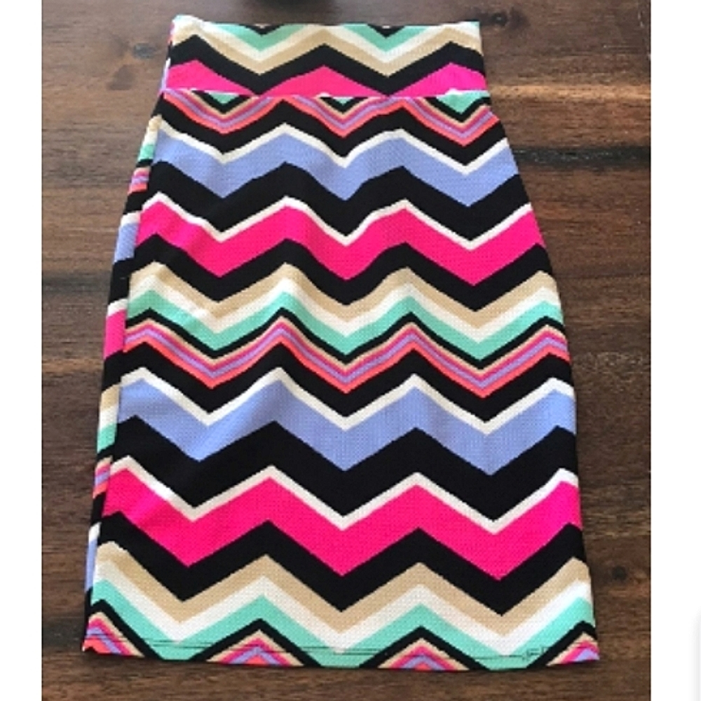 💕Geometric Colourful Large Mid-length Pencil Skirt